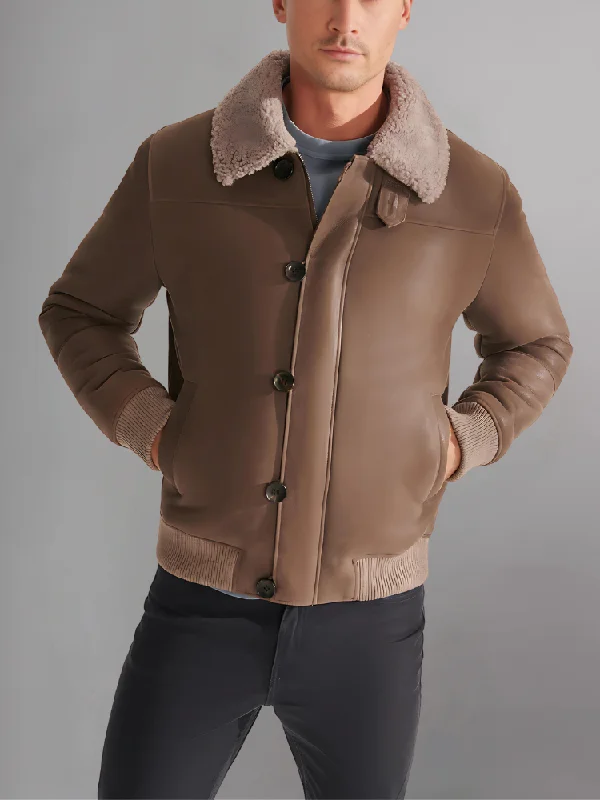 XS / Light Brown-Brown Shearling