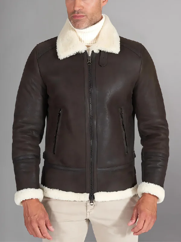 XS / Dark Brown-White Shearling