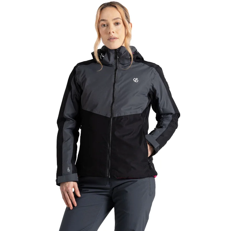 Dare 2b Womens Climatise Waterproof Thermal Ski Jacket - Ebony Grey