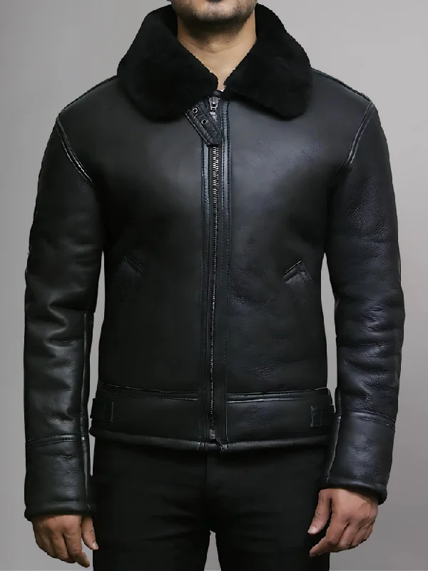 XS / Black-Black Shearling