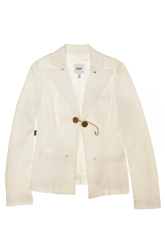 Moschino - White Long Sleeve Jacket - IT 44