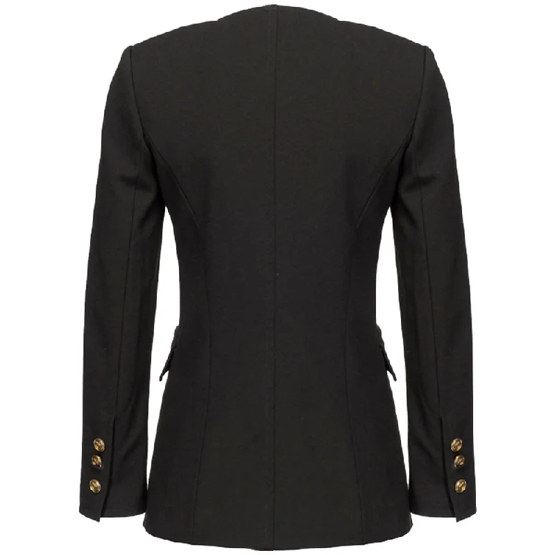 PINKO Black Viscose Suits & Blazer