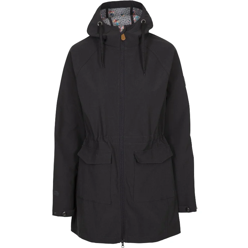 Trespass Womens Adelaide Softshell Long Jacket - Dark Grey