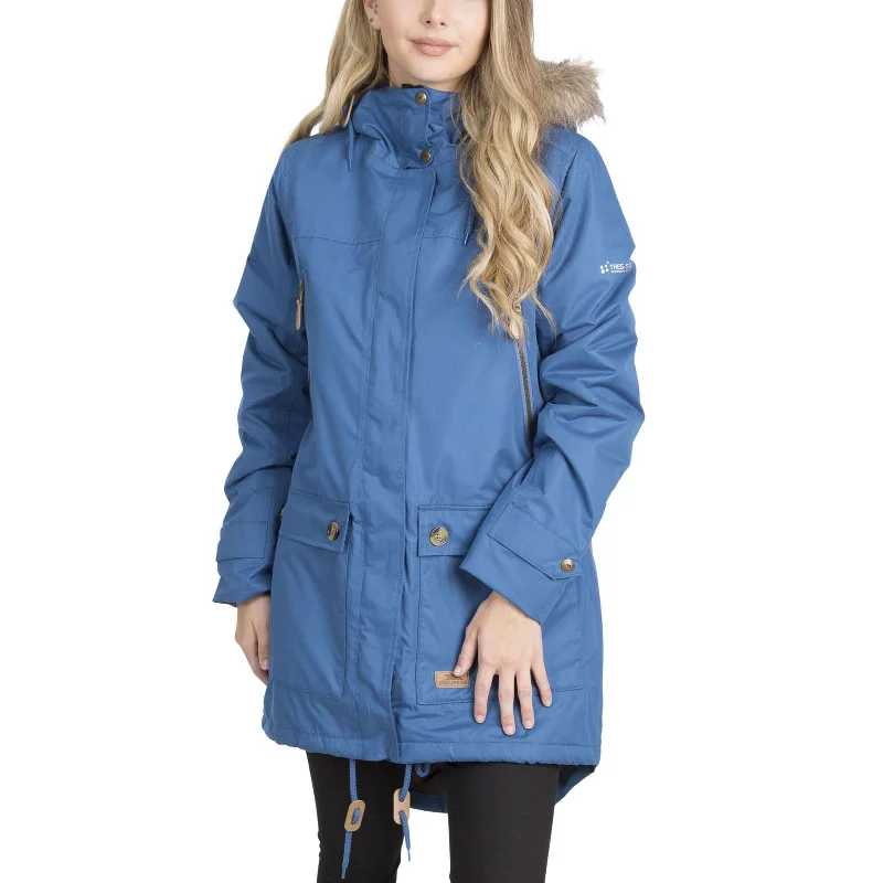 Trespass Womens Clea Waterproof Long Parka Jacket