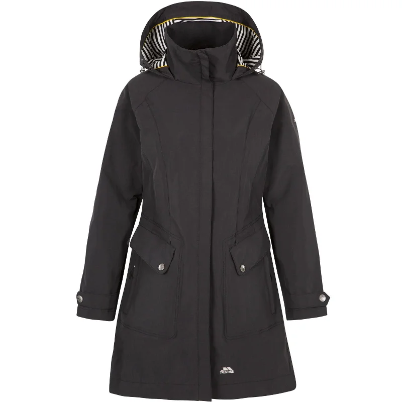 Trespass Womens Rainy Day Waterproof Long Jacket