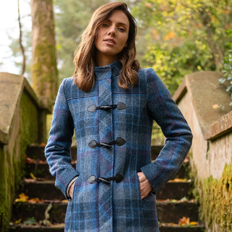 Blue Check Marie Duffle Coat