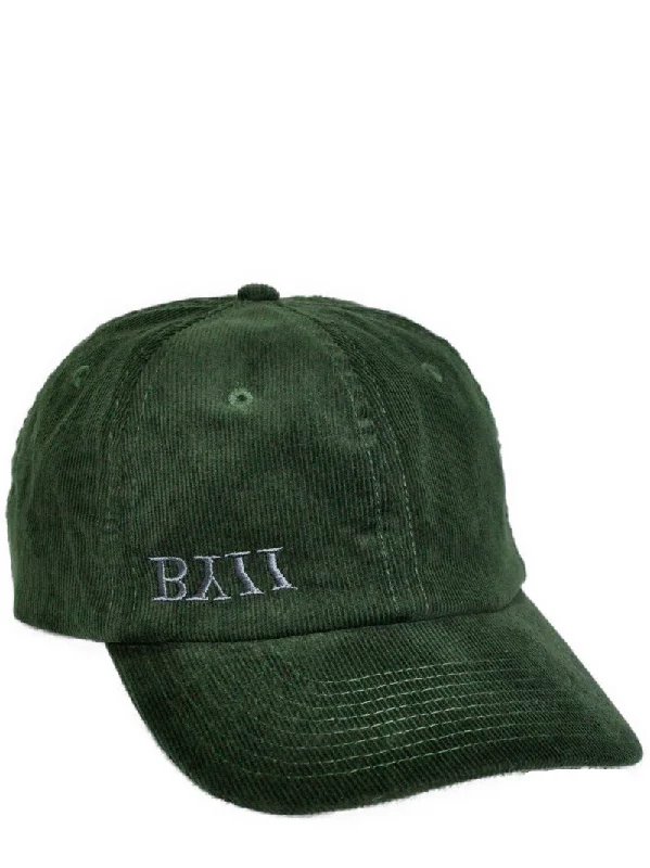 Embroidered Corduroy Cap - Dark Forest