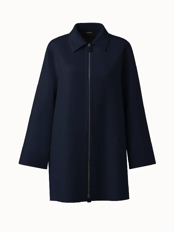 Cashmere Double-Face Short Coat