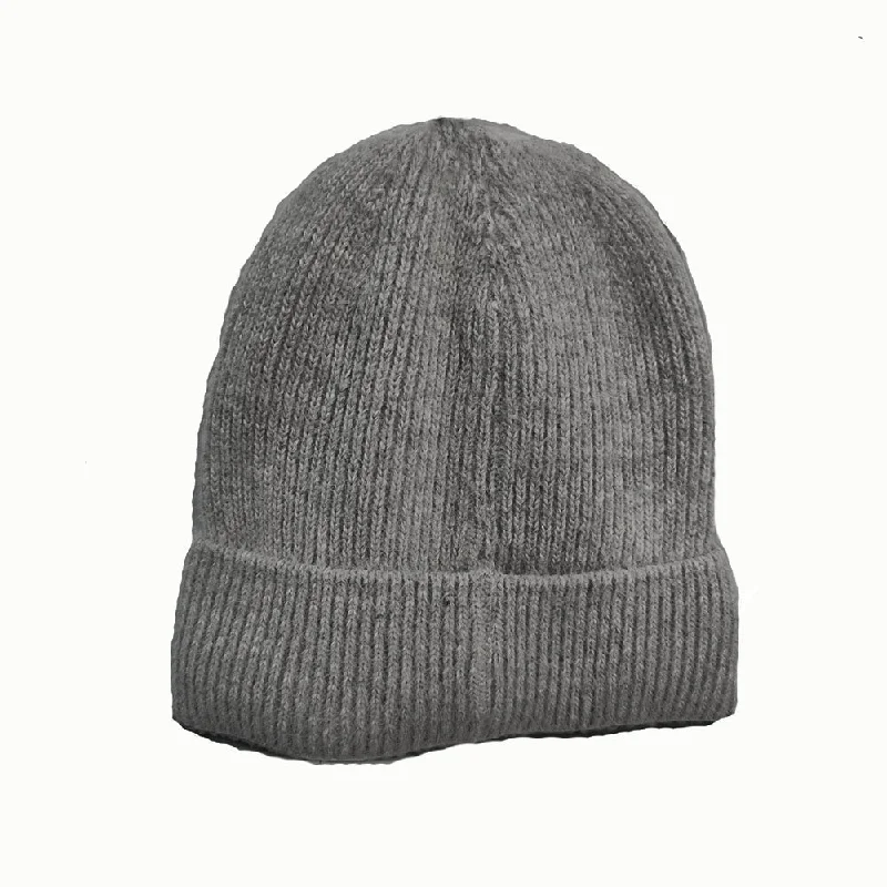 Dark grey fleece lined hat