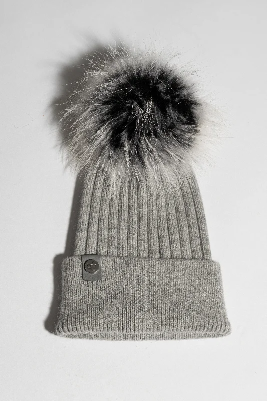 Harley Pom Pom Hat - Grey