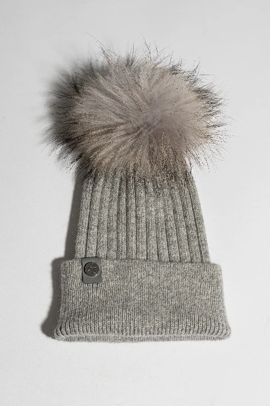 One Size / Grey / Real Fur