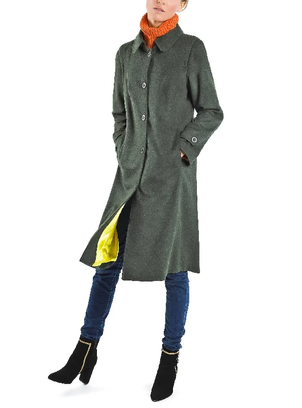 Bavarian Loden coat from sage-green loden