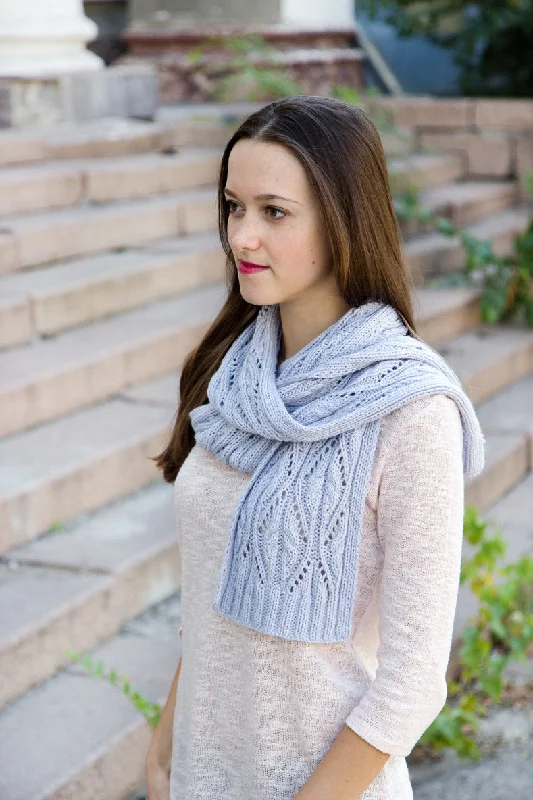 Lace Angora Knit Scarf