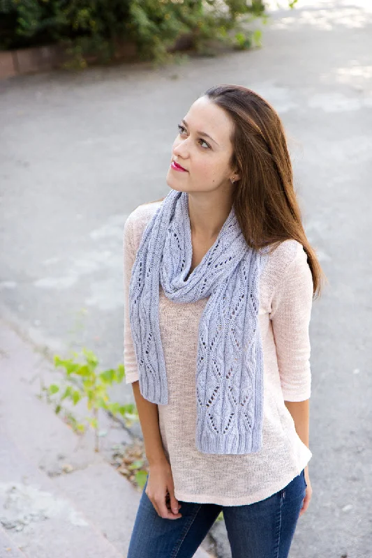 Lace Angora Knit Scarf