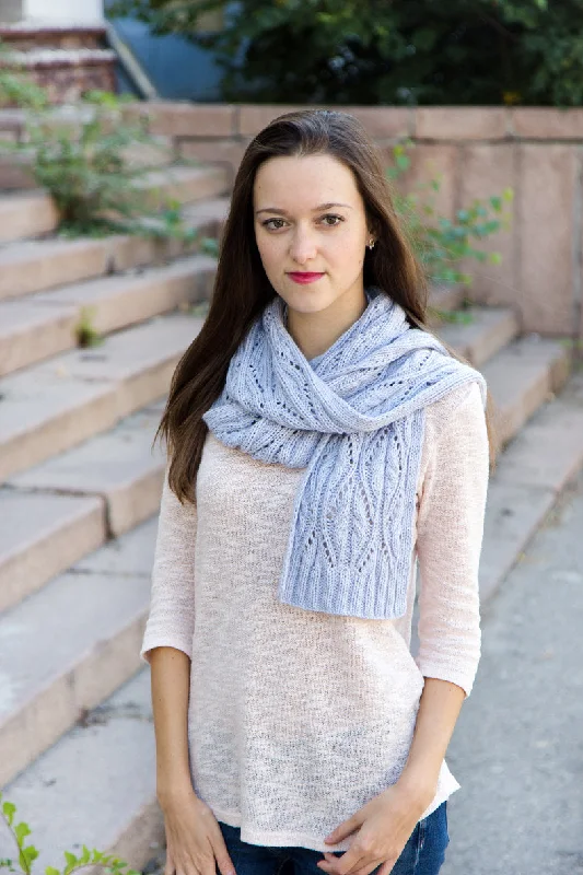 Lace Angora Knit Scarf