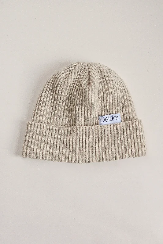 Lambswool Beanie in Cream