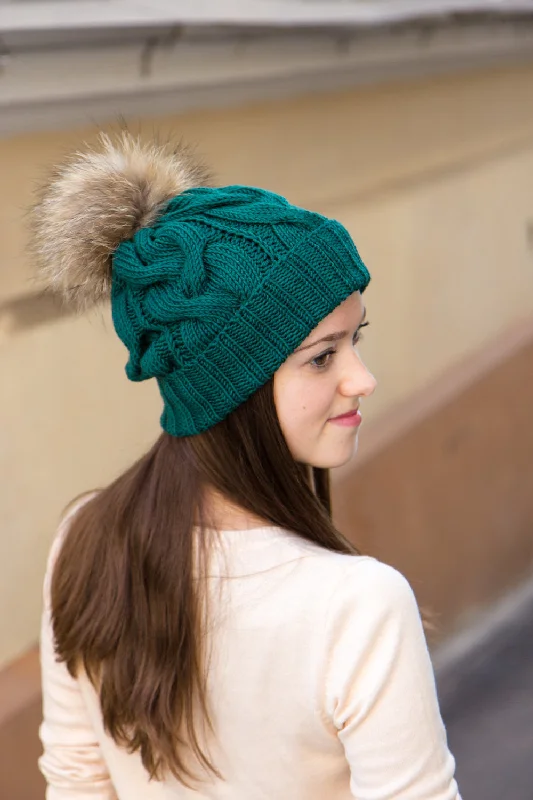 Pom Pom Beanie Hat For Winter