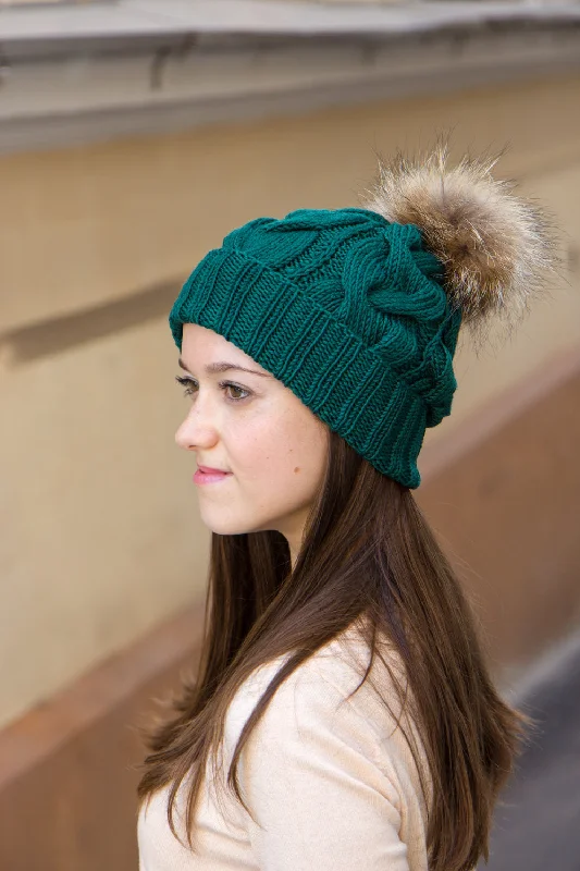 Pom Pom Beanie Hat For Winter