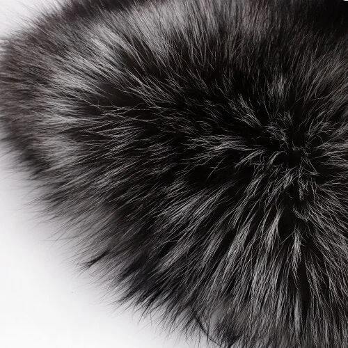 Real Fox Fur Scarf Shawl Warm Fur Jacket Women