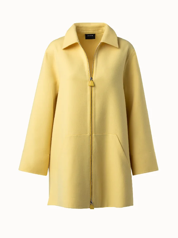 Short Wool Double Face Coat